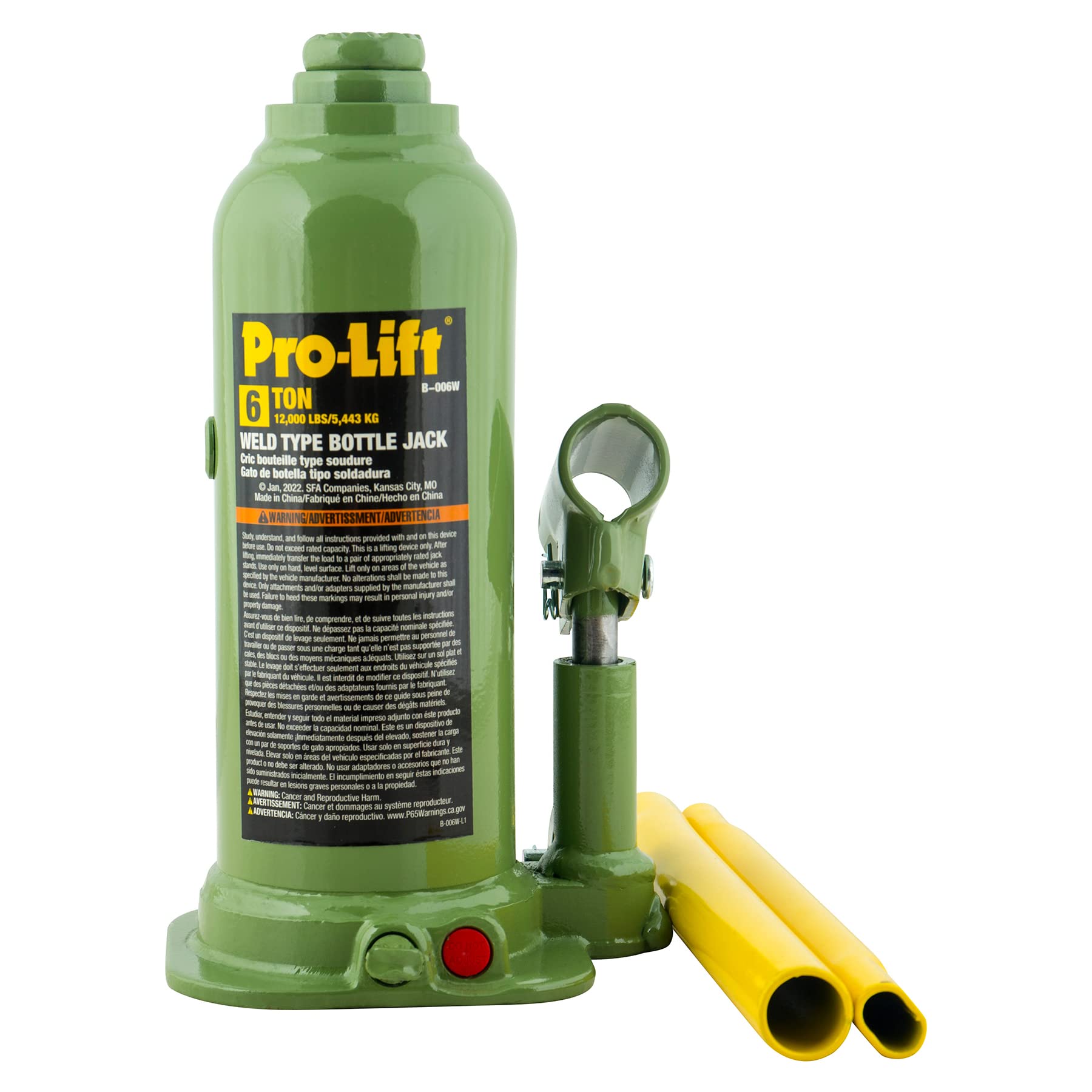 Amazon.com: Pro-Lift Welded Bottle Jack 6 Ton - (12,000 Lbs